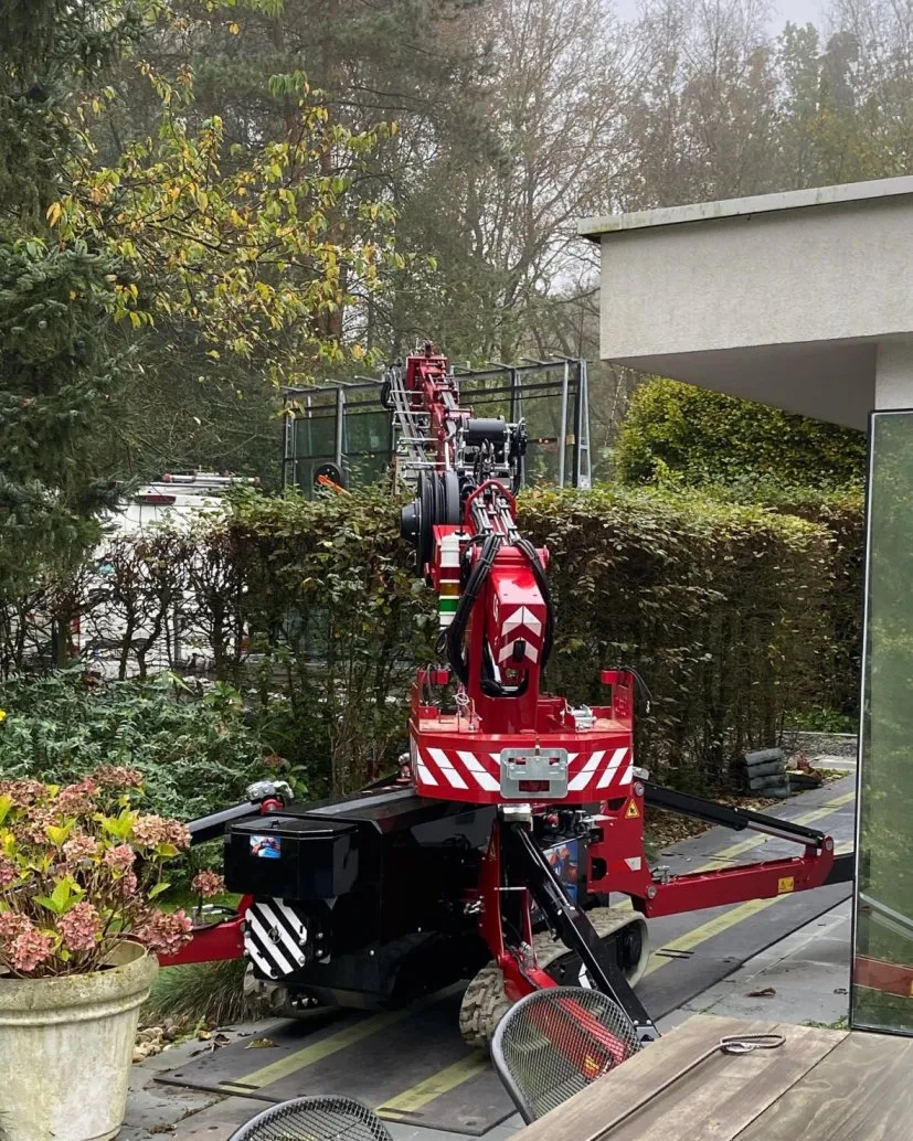 Moeilijk bereikbare plaats in de klinge