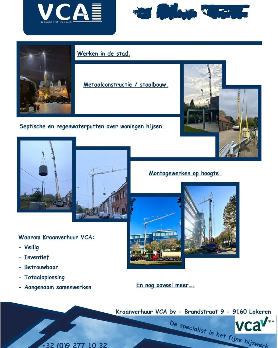 Flyer mobiele torenkraan