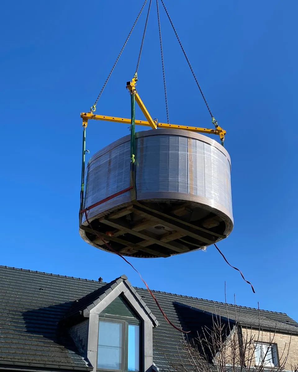 Hottub over een woning in Zele