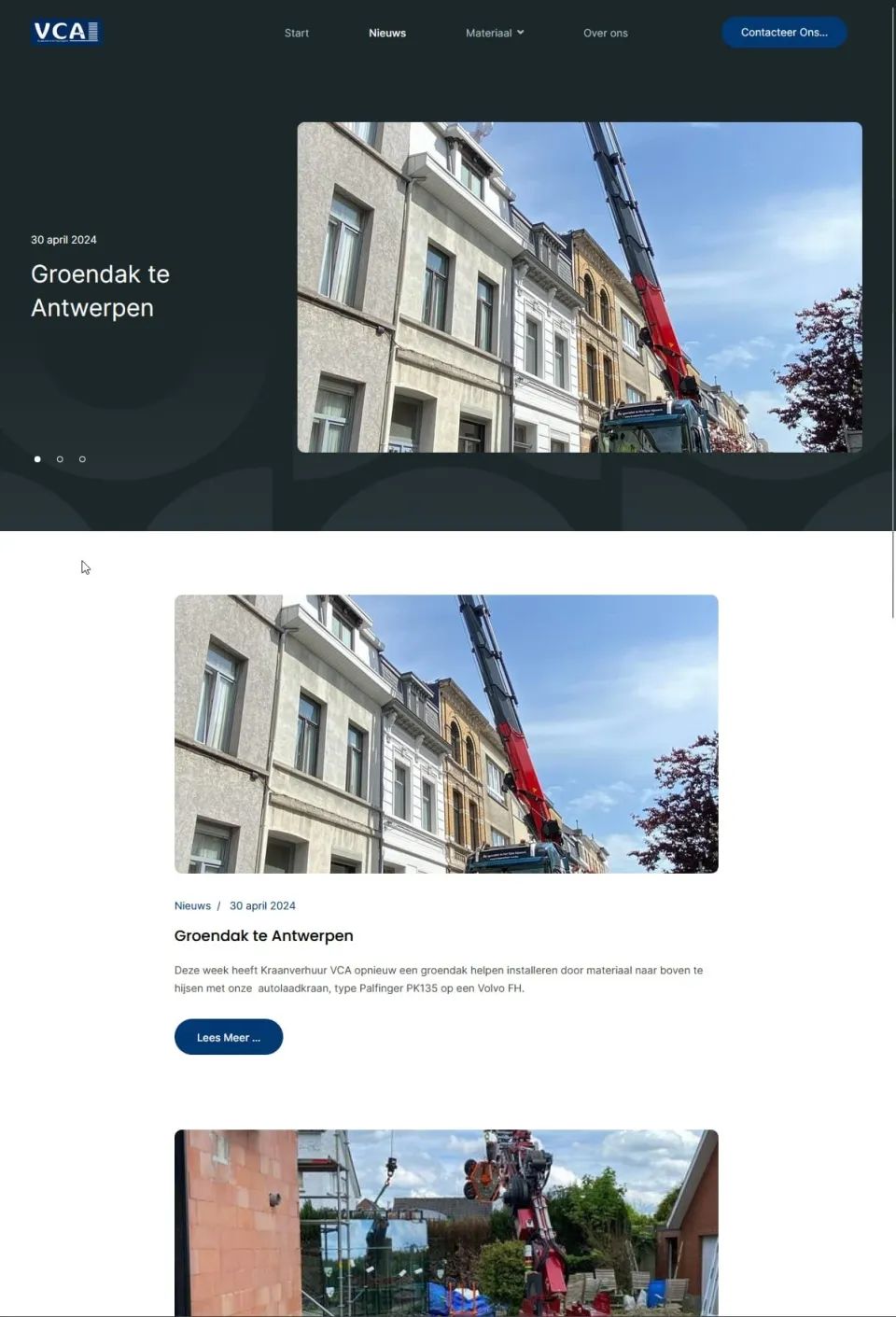 Nieuwe website